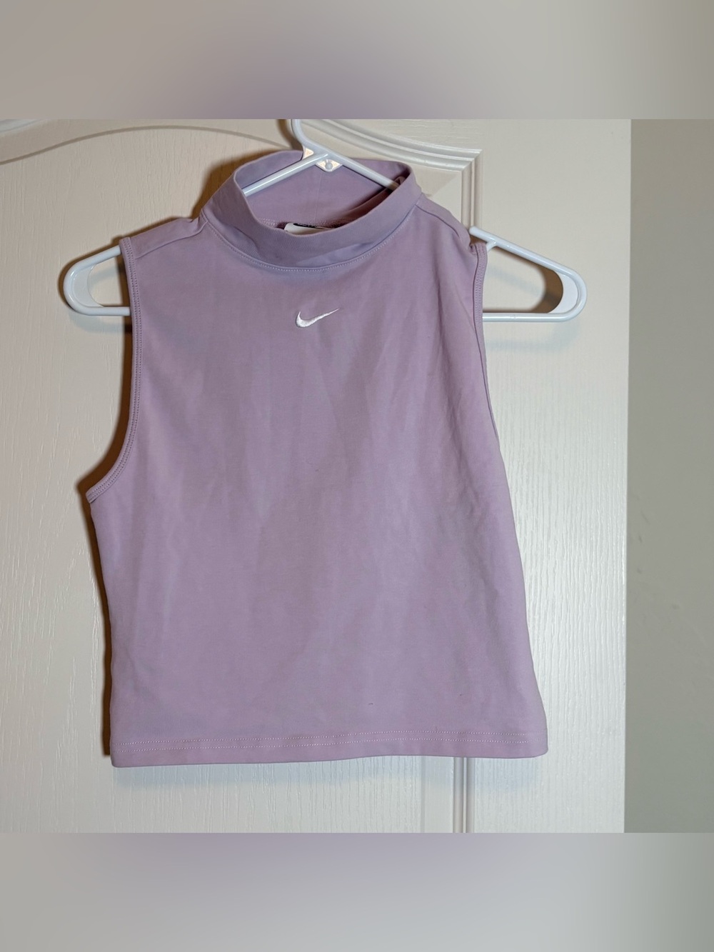 Nike Sportswear Essentials Sleeveless Mock Neck Top Doll White S